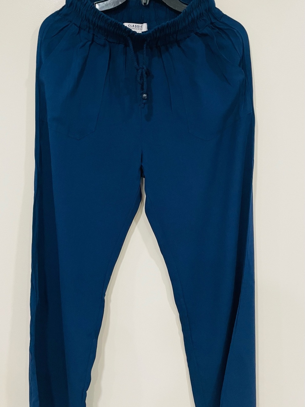 Classic Concepts Women’s Blue Jogger Drawstring Pants Small soft